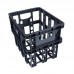 PLASTIC STACKABLE GENERAL PURPOSE CRATE - BLACK